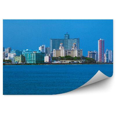 Papier peint Bâtiments Mer Ciel Havane Cuba