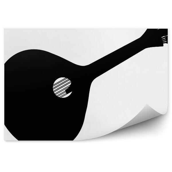 Papier peint Fado Guitare portugaise Ombre Forme noire