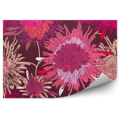 Papier peint Texture de fleur répétée