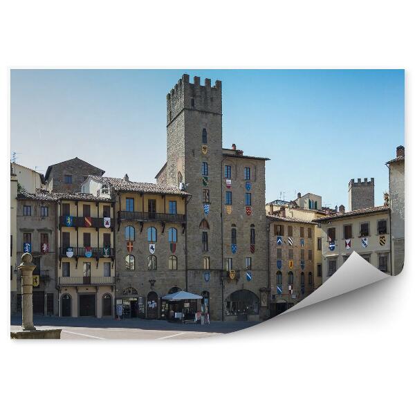 Papier peint Piazza Grande Arezzo Toscane