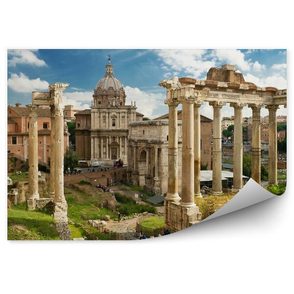 Papier peint Forum romanum ruines monument tourisme