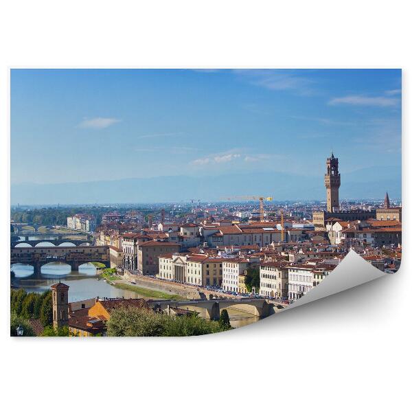 Papier peint Pont de la rivière des orfèvres Bâtiments Florence