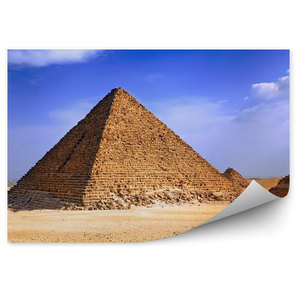 Papier peint Égypte pyramides ville de sable