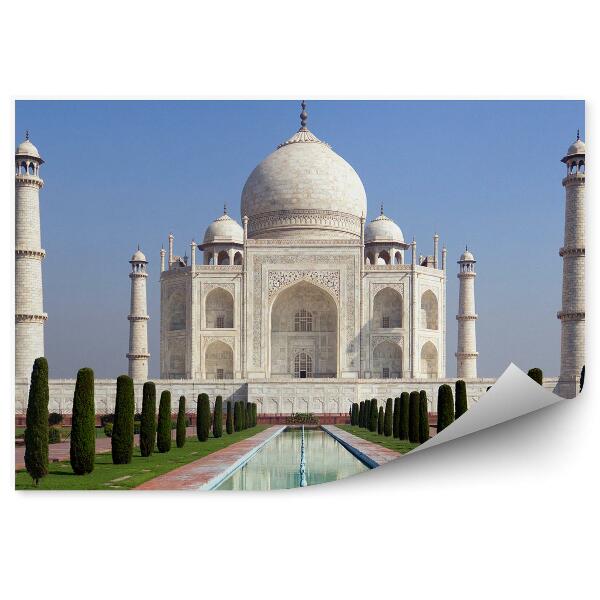 Papier peint monument de l'amour inde taj mahal nature