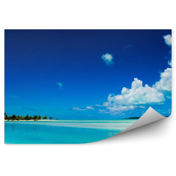 Papier peint Horizon Eau bleue Lagon tropical