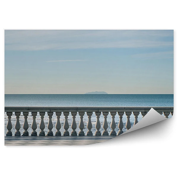 Papier peint Mascagni Terrasse En Bord De Mer Livourne