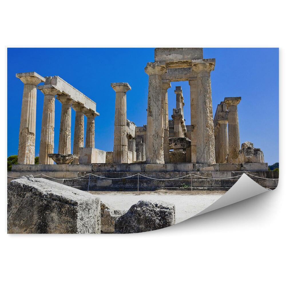 Papier peint Grèce ruines temple île tourisme