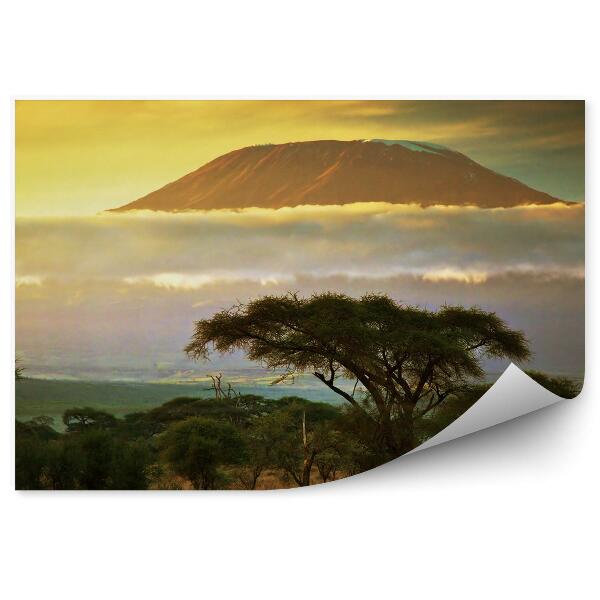 Papier peint Mont kilimanjaro nature nuages kenya