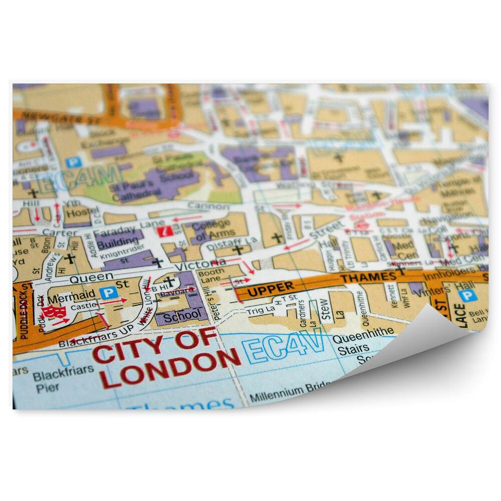 Papier peint Carte de Londres