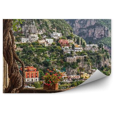 Papier peint Intérieur Rustique Avec Vue Sur Des Collines