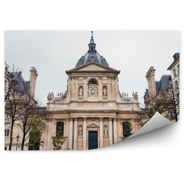 Papier peint Chapelle de la Sorbonne Bâtiments Arbres Paris France