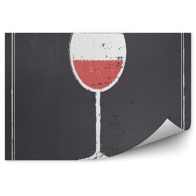 Tapisserie panoramique Tout ce dont vous avez besoin, c'est d'un verre de vin