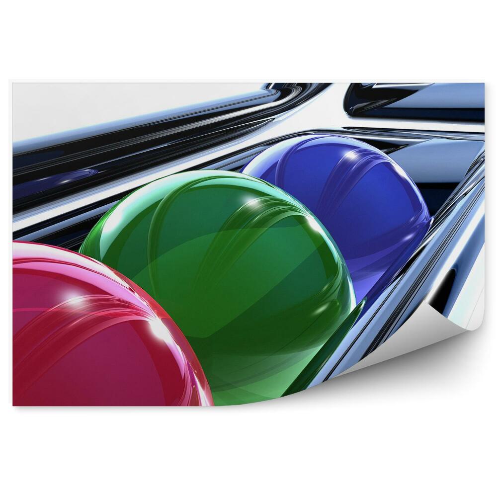Papier peint Boules Colorées