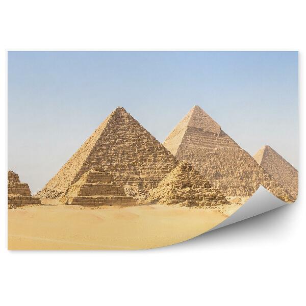 Papier peint Grandes pyramides de Gizeh Le Caire Egypte