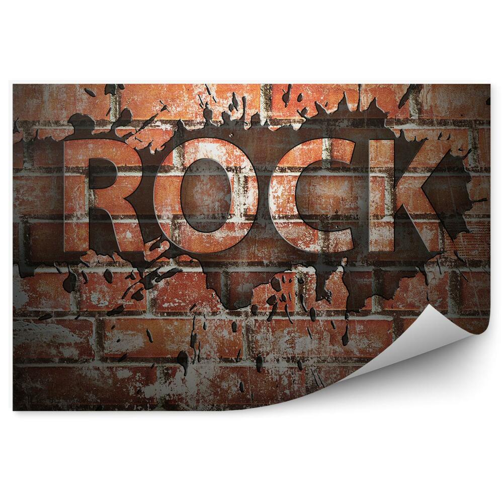 Papier peint Inscription Rock Murale