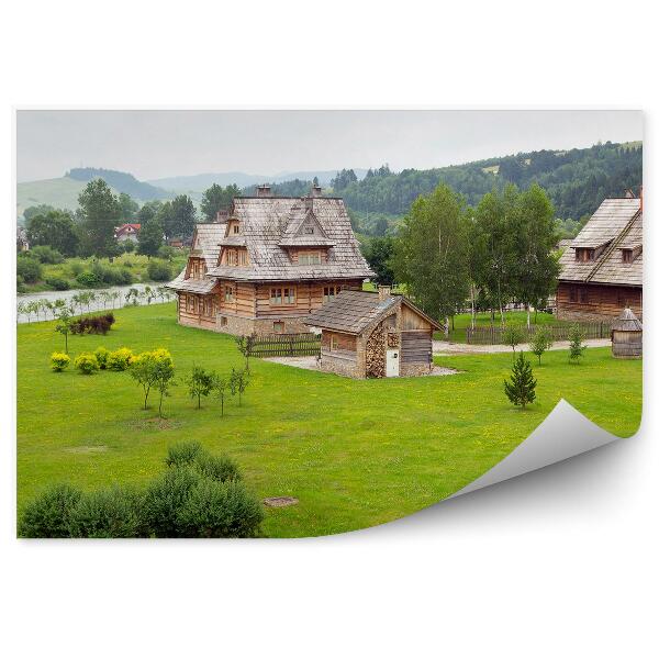 Papier peint Village traditionnel en bois Tatras