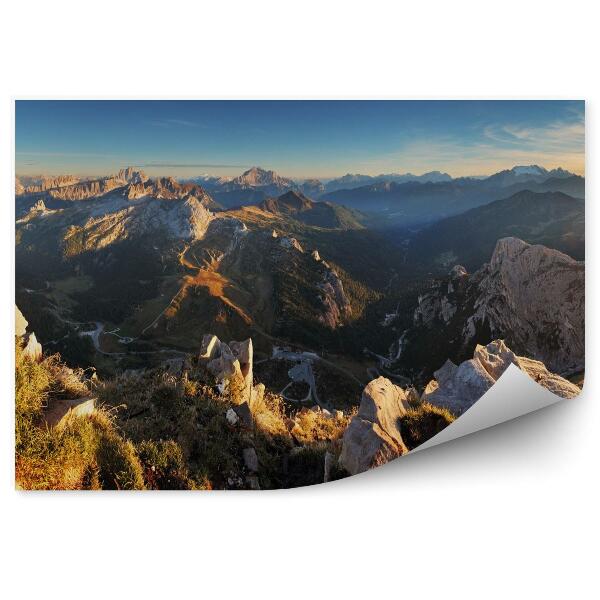 Papier peint Panorama Du Paysage Des Alpes Italiennes - Dolomites