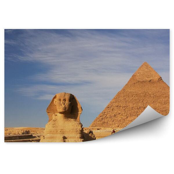 Papier peint Sphinx pyramides tourisme Egypte