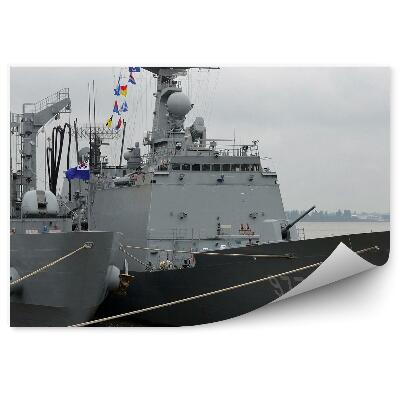 Papier peint Drapeau de port pour navire militaire