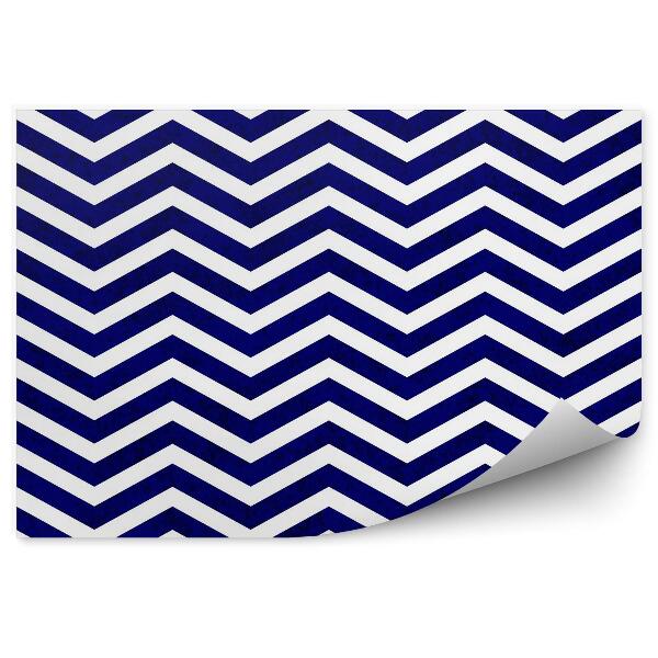 Papier peint Fond bleu texture tissu zigzag