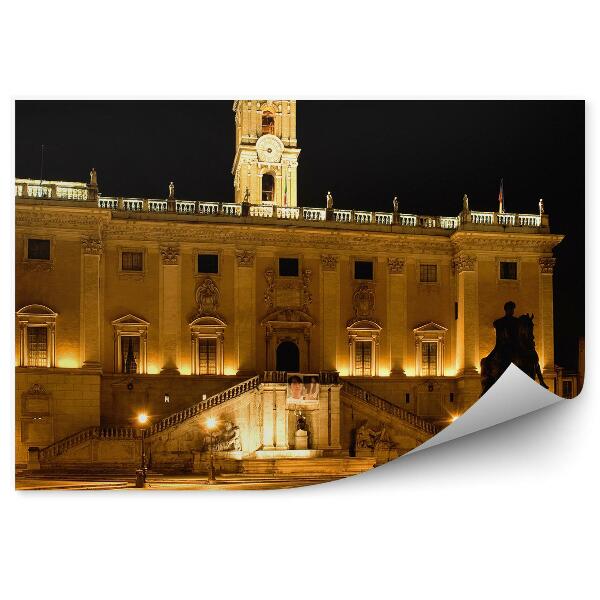 Papier peint Piazza del Capitol Monument à Marc Aurèle Rome Italie