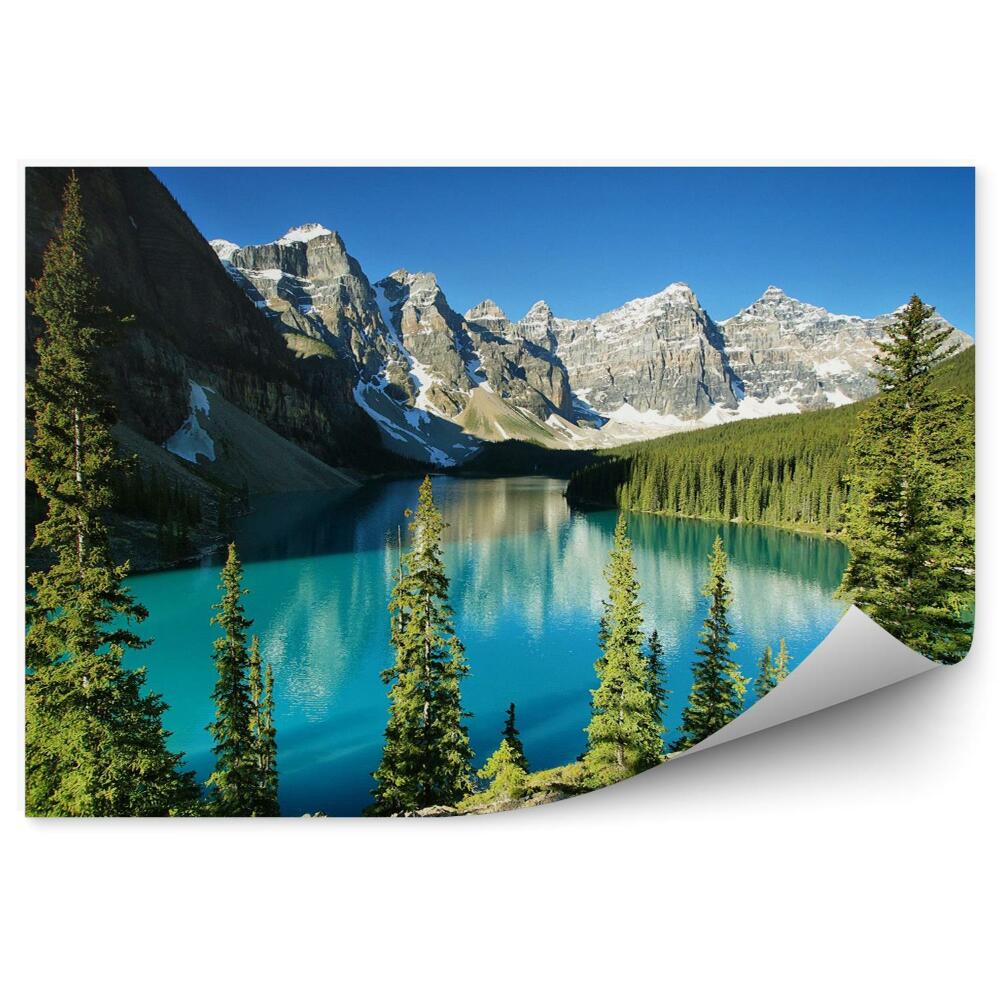 Papier peint panoramique Panorama du paysage norvégien depuis l'océan et les montagnes - lofotenland
