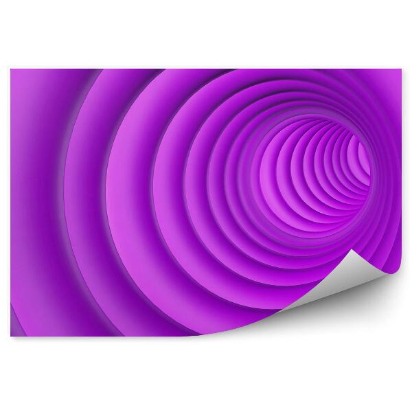 Papier peint Tunnel Futuriste Violet