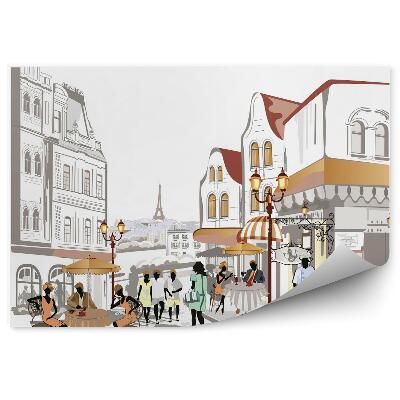 Papier peint panoramique Vue des rues de la vieille ville