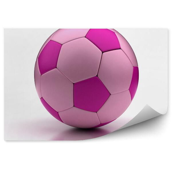 Papier peint Ballon de football rose