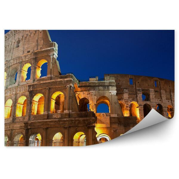 Papier peint Ciel sombre coliseum rome lumières