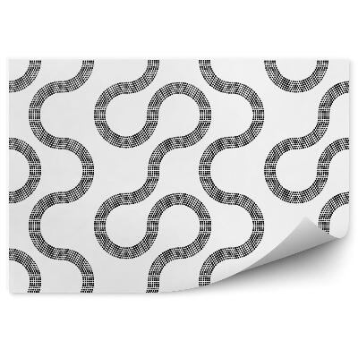 Papier peint panoramique Motif moderne noir et blanc