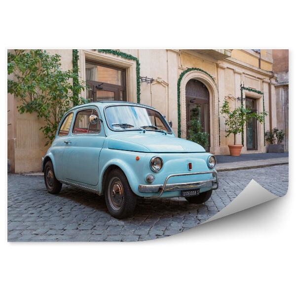 Papier peint Fiat 500 dans les rues de Rome