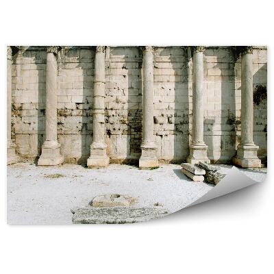 Papier peint ancienne bibliothèque d'athènes ruines