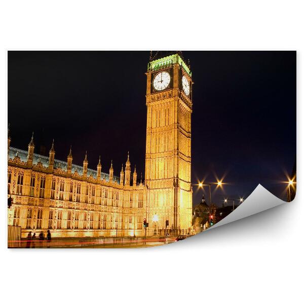 Papier peint Londres nuit lumière big ben