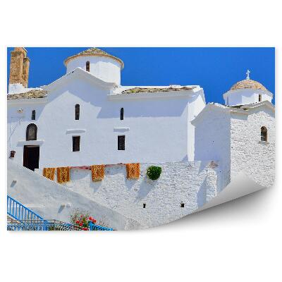 Papier peint Église blanche religion Grèce