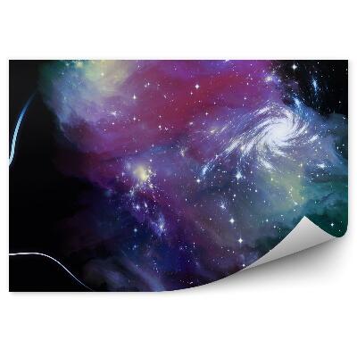 Papier peint Visage De Femme Cosmos Étoiles Constellation Ciel Univers