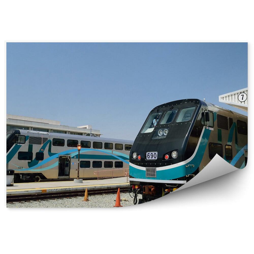 Papier peint Train moderne à deux étages usa