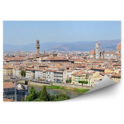 Papier peint Vue d'oiseau Florence Cathédrale Santa Maria Del Fiore Bâtiments