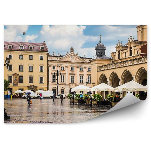 Papier peint Salle en tissu Bâtiments Personnes Lampes Cracovie