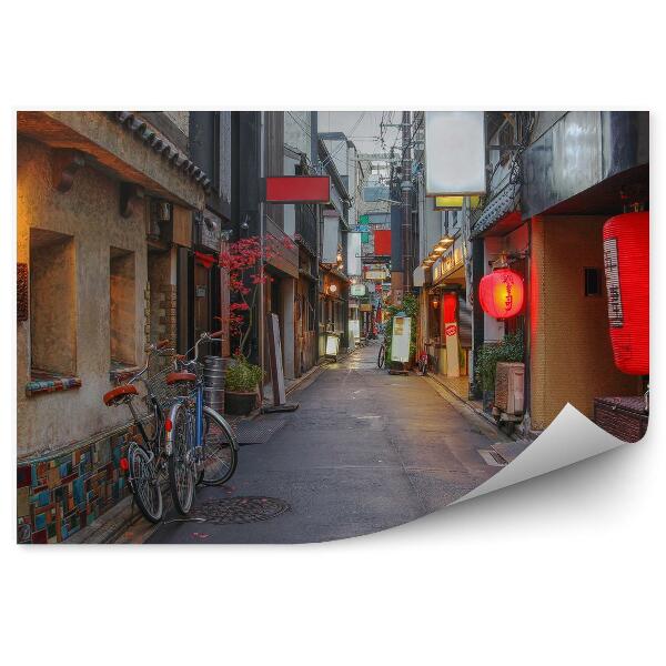 Papier peint Kyoto lanterns alley architecture blocks