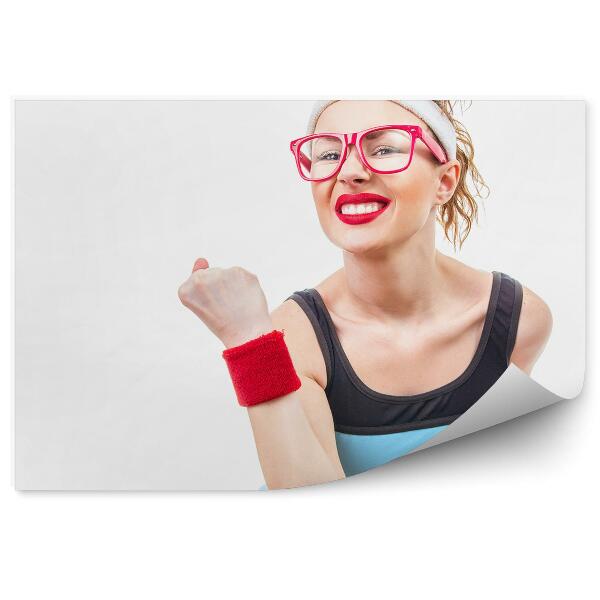 Papier peint Femme lunettes de fitness