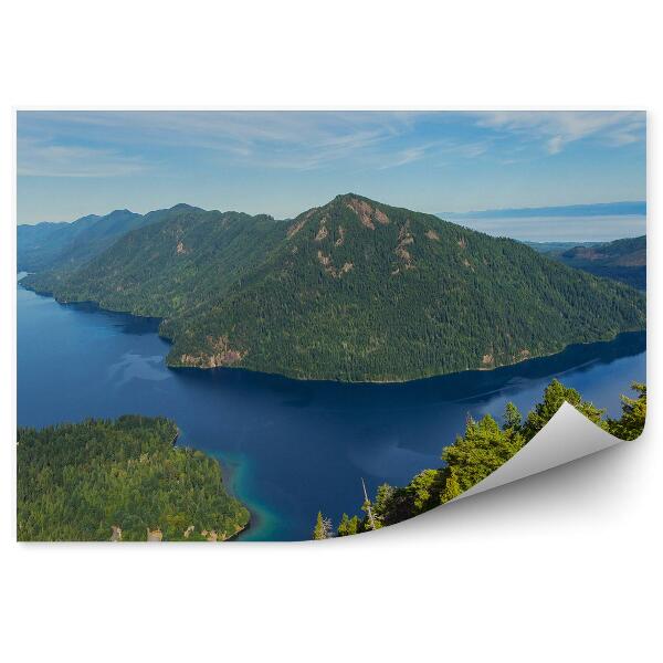 Papier peint Lac Croissant Paysage de montagne