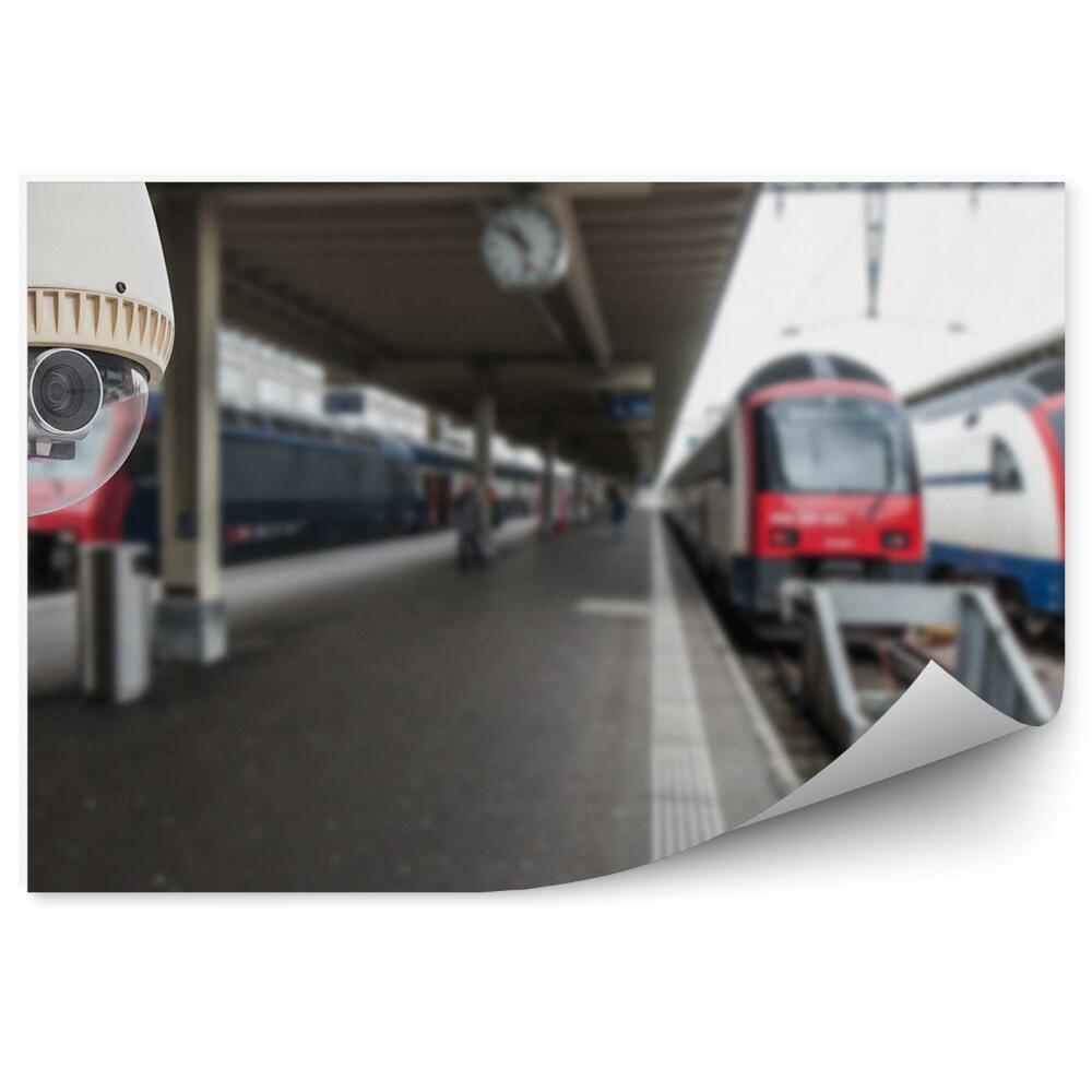 Papier peint Caméras de vidéosurveillance dans une gare