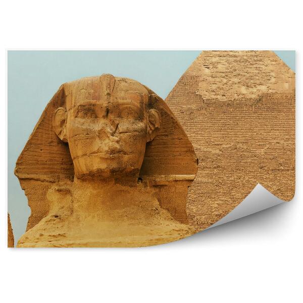 Papier peint Gros plan du visage du sphinx édifice antique