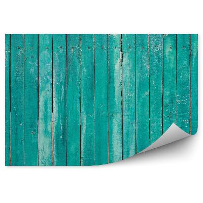 Papier peint Planches en bois vertes