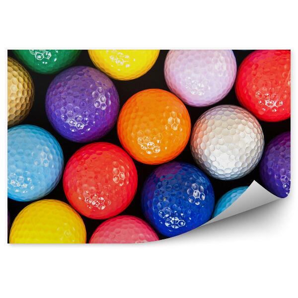 Papier peint Balles De Golf Colorées