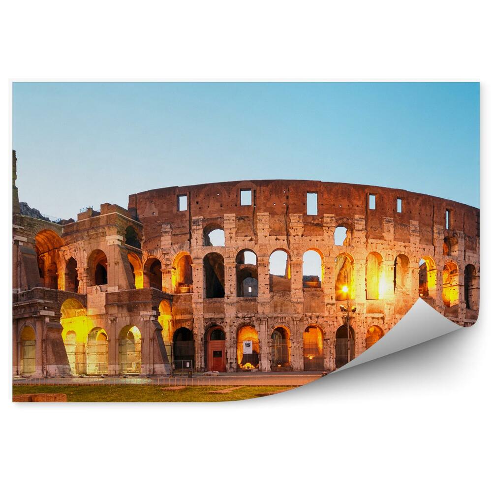 Papier peint Colisée de Rome monument crépuscule