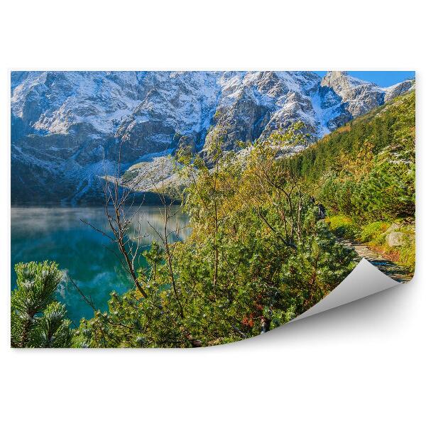 Papier peint Lac Morskie Oko dans les montagnes Tatra