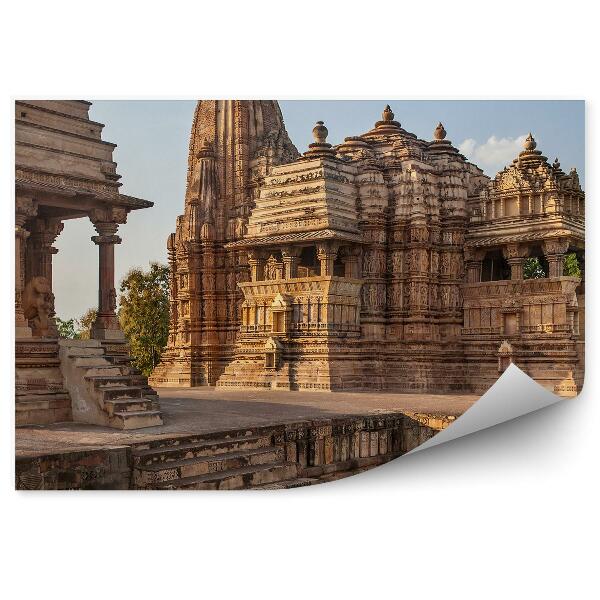 Papier peint temples khajuraho inde monument tourisme