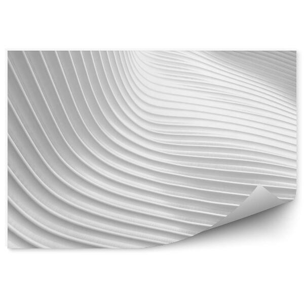 Papier peint Lignes 3d Blanches